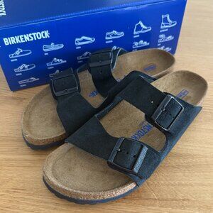 NWT Birkenstock Arizona Black Suede - 40N